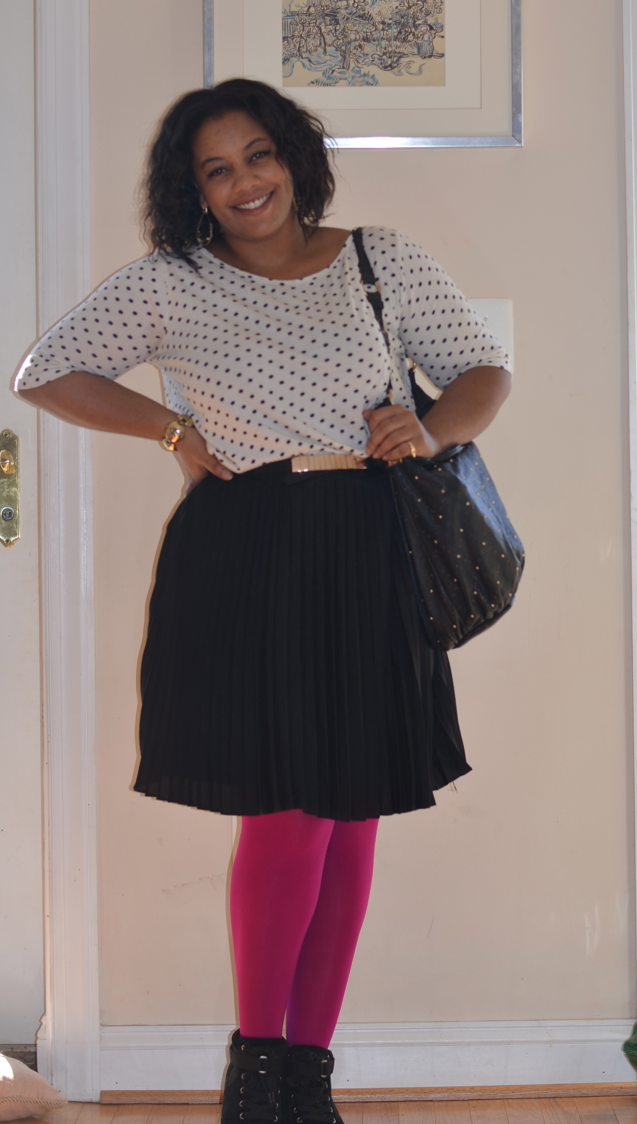 Outfit #5 – Pink and Polka Dots